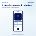 Reproductor con el audio explicativo de la guía, máximo 2 minutos