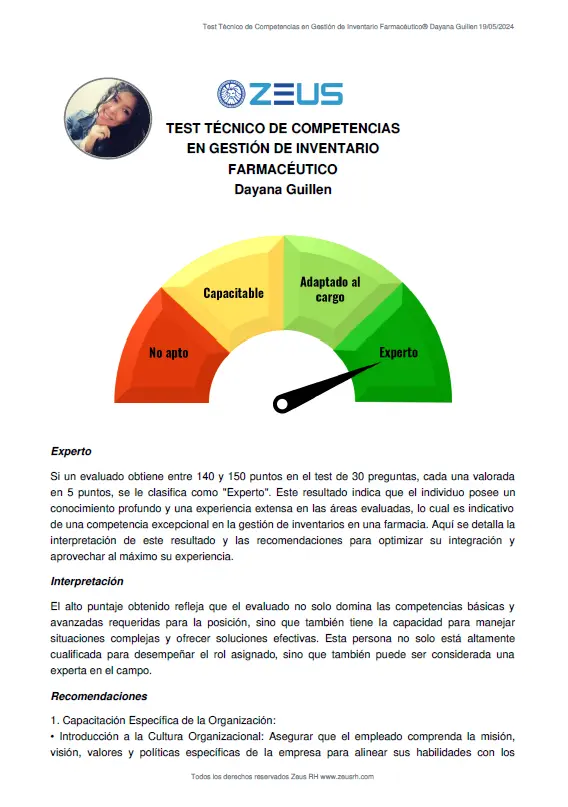 Teste de competência técnica em gerenciamento de estoque farmacêutico