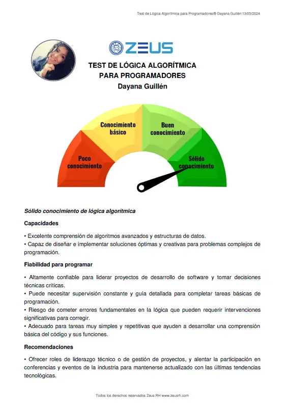 Test Lógica Algorítmica para Programadores